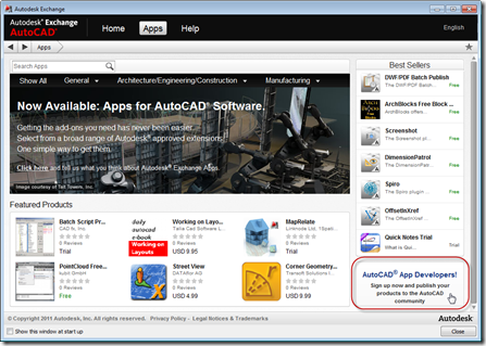 Sign up button in Autodesk Exchange