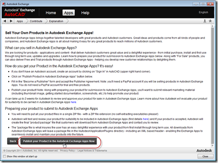 Hit the publish your product button