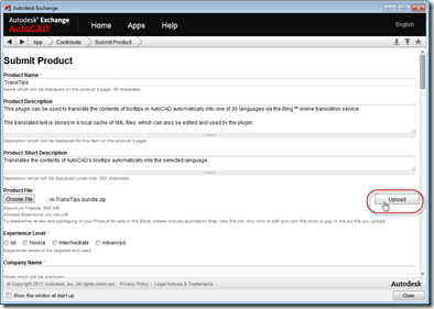 Start filling out the product information