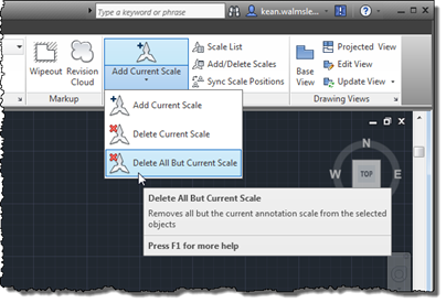 Our new command on the ribbon