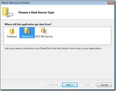 Choose a data source