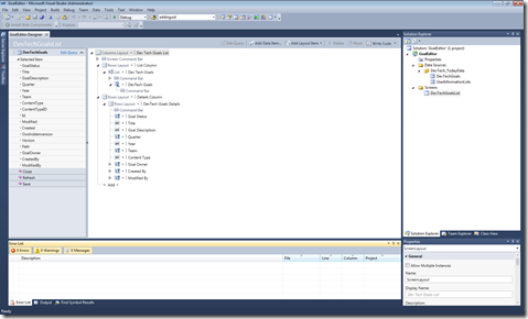 The Designer doesn't focus on layout
