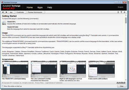Our preview of the modified help-file