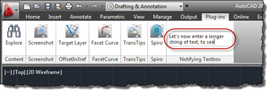Our textbox now expands