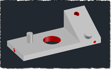 Solid with holes identified