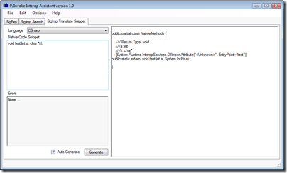 SigImp Translate Snippet
