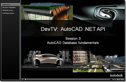 AutoCAD .NET DevTV - Session 3