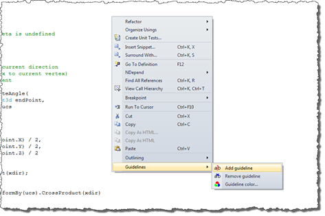 A guide-line for Visual Studio