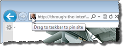 Pinning to the Win7 taskbar - drag icon to start