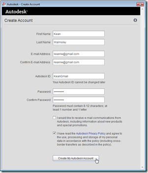 Creating an Autodesk ID