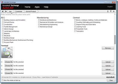 Choose the industry, the type and upload images