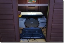 The computer, speakers and screen