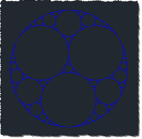 A nicer 2D Apollonian gasket