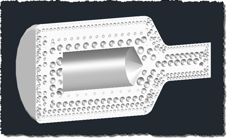 Sectioned hollowed bottle