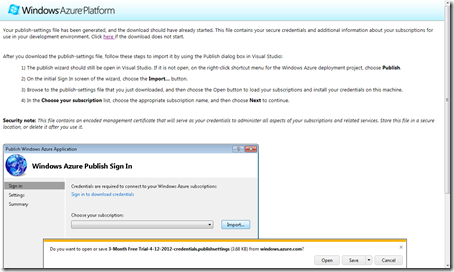 Downloading credentials Downloading credentials
