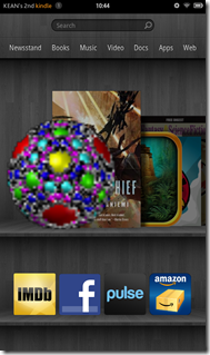Our app on the Kindle carrousel
