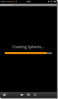 Second progress bar while creating spheres