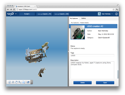 123D Catch in the browser - capture ready 