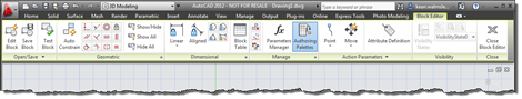 Block editor contextual ribbon tab