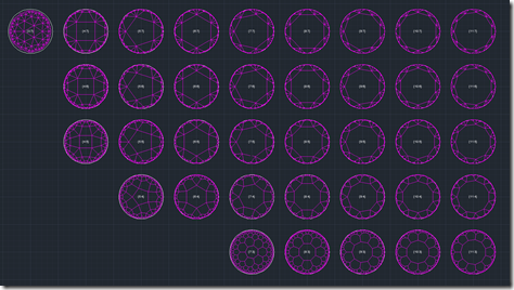 A selection of hyperbolic tesselations
