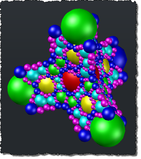 An interior 3D Apollonian packing An interior 3D Apollonian packing