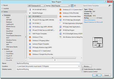 New F# Web API project New F# Web API project