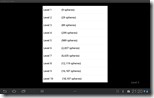 Choosing a level on a Galaxy Tab