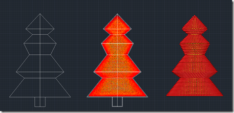 Tree packed with spheres