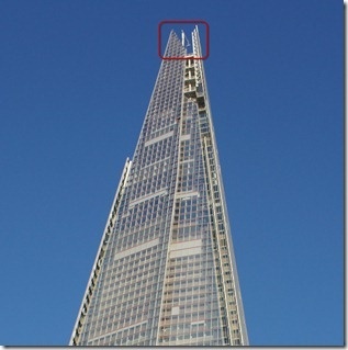 The tip of the Shard