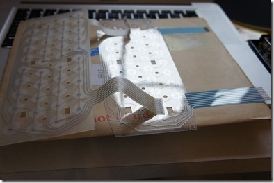 The old and new keyboard membranes