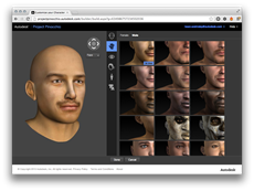 Choosing the skin tone