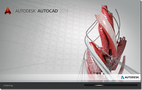 AutoCAD 2014 splash screen