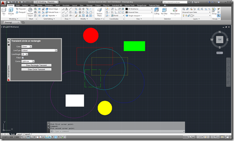 The HTML palette driving transient graphics creation