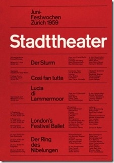 Swiss typographic poster