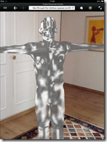 The character from a distance