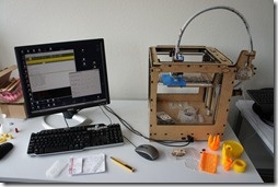 A 3D print in progress