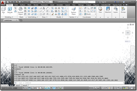 Running the DD command to dump out timing information to the command-line