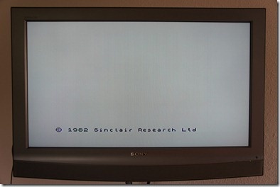 The initial screen - zero boot time!