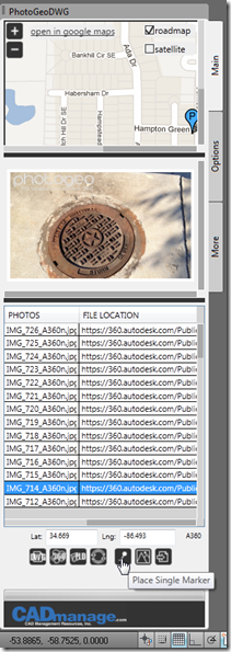 PhotoGeoDWG in AutoCAD 2013