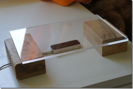 The Leap Motion surface (and yes, I even cut a groove for the cable!)