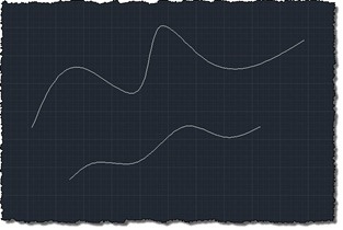 Different looking splines but with the same number of control points
