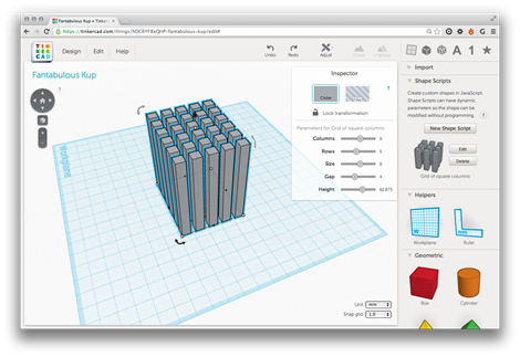 Modify the parameters and the view