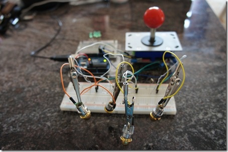 Joystick-controlled lasers
