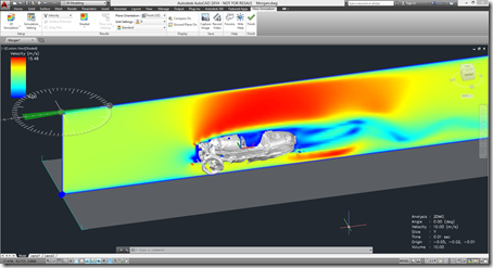 Flow analysis on out Morgan model inside AutoCAD