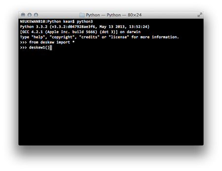python3 running our code