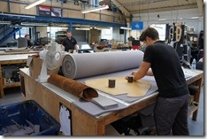 Hand-cutting leather trim