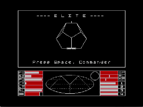 The Elite welcome screen