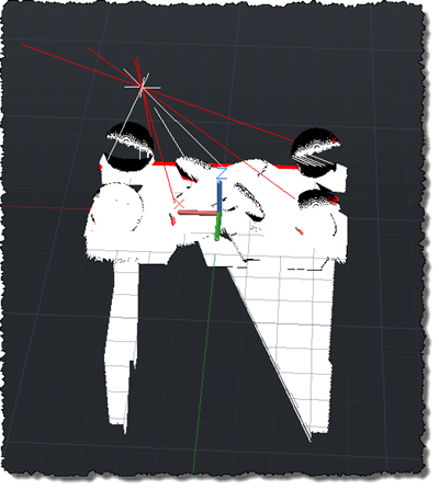 Lines created by a script - with additional geometry to test the results
