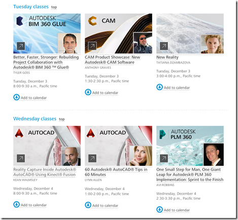 AU Online LIVE sessions for Tuesday and Wednesday