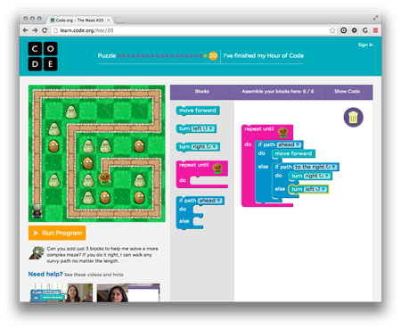 Stage 20 - a more advanced Plants vs Zombies maze
